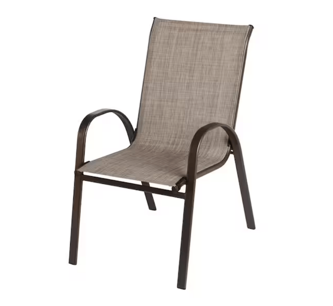 Sling Stack Outdoor Dining Chair in Riverbed how to set up a backyard fire pit